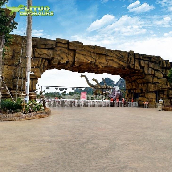3Dinosaur Park Rockery Gate(001)