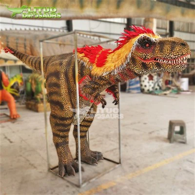 現実的なt rex fur恐竜の衣装